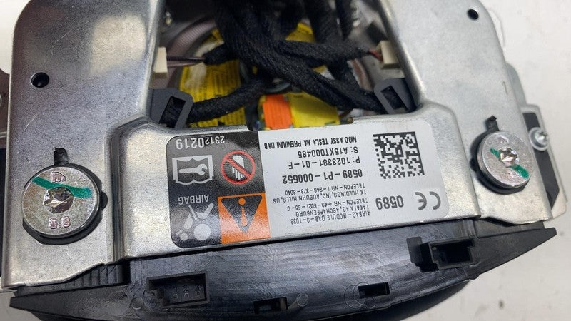 102338101F ⭕ 12-15 Model S MS Steering Wheel Airbag Leather Safety Restraint 1023381-01-F