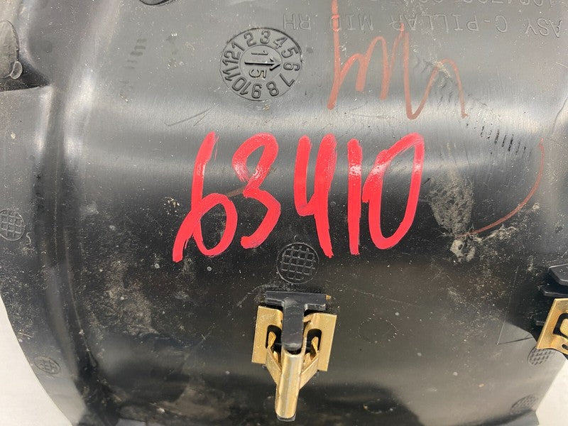 ⭕ 12-15 Model S Rear Right Seatbelt & Retractor + Mid C-Pillar Trim 10