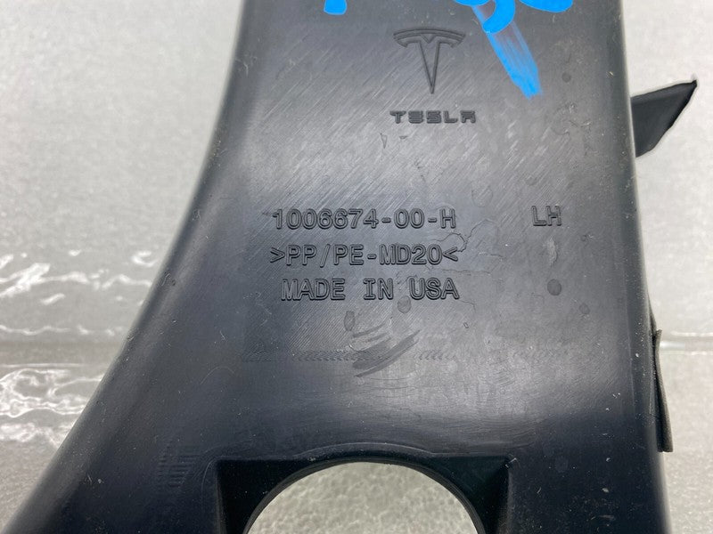 100667400H ⭕12-15 Model S Rear Driver Side Boot Trunk Trim Cover Panel Left LH 1006674-00-H
