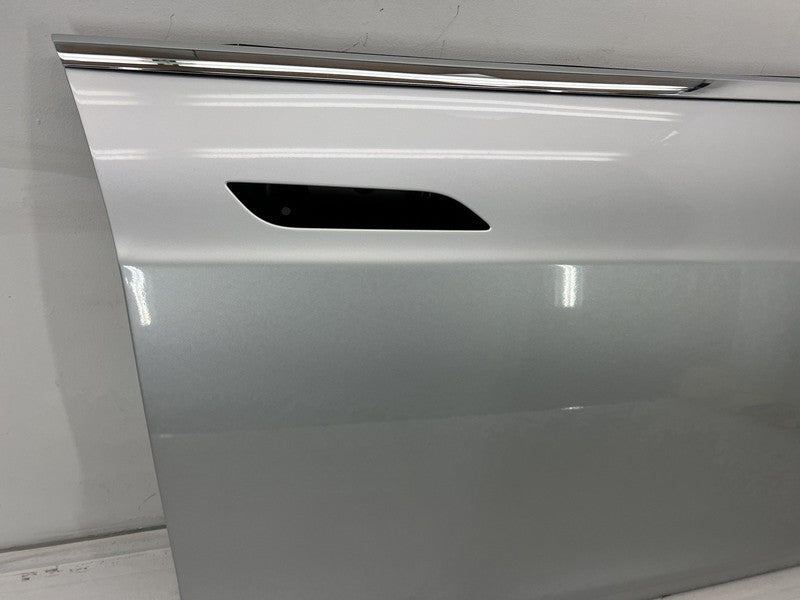 ⭕ 12-15 Tesla Model S Front Passenger Side Door Shell Panel Right RH Silver PMSS