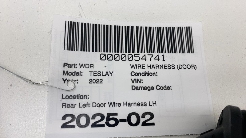1489053 00 E 2020-2023 Tesla Model Y Rear Driver Side Door Wiring Harness Cable Wire Left OEM