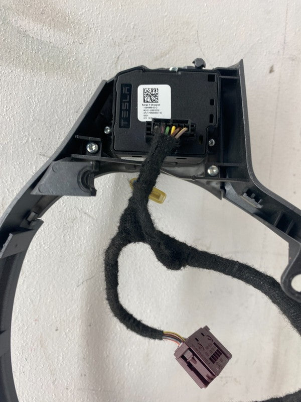 1094966 00 D 17-23 Model 3 Front Steering Wheel Trim Cover with Control Switches 1094966-00-D