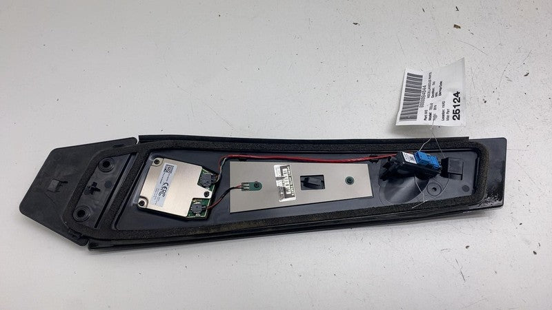 1100437-00-D ⭕ 17-23 Model 3 Left B-Pillar Applique Glass Trim Molding w/ Camera 1100437-00-D