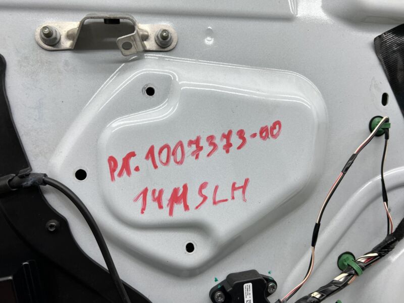 2012-2015 Tesla Model S Front Driver Side Door Shell Panel Left Used White PBCW