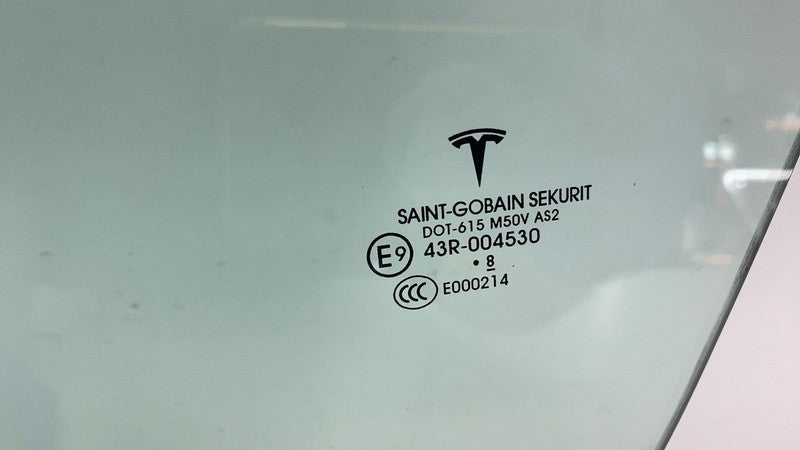 ⭕ 2017-2020 Tesla Model 3 Front Driver Side Door Window Single Panel G