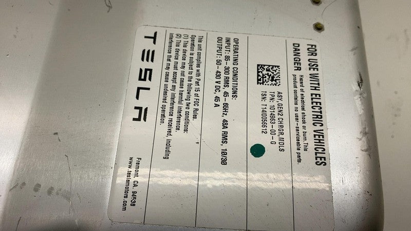 ⭕ 12-15 Model S Onboard Charger Module Charging Unit 1014963-00-G (PAR