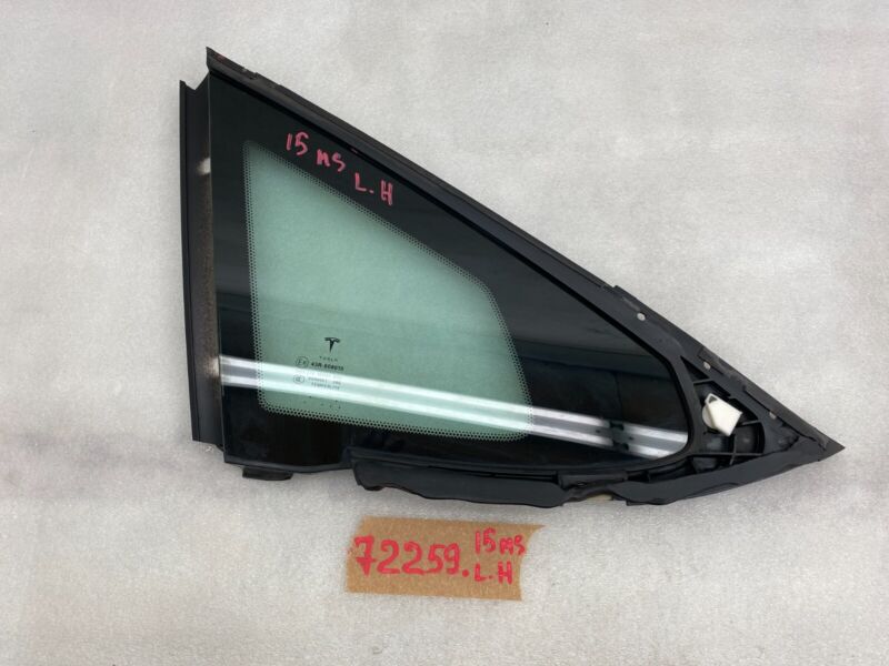 2012-2020 Tesla Model S Rear Driver Side Quarter Fixed Glass Left LH Assembly