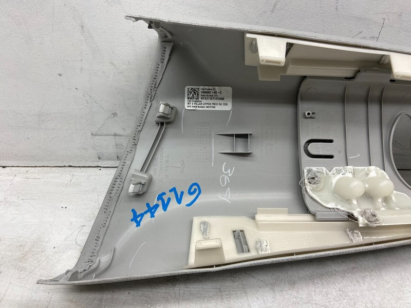 1494607 00 C ⭕ 2020-2024 Tesla Model Y Passenger Side B-Pillar Upper Trim Cover 1494607-00-C