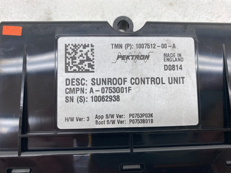100751200A ⭕ 12-20 Model S Sunroof Controller Moon Roof Control Module Unit 1007512-00-A