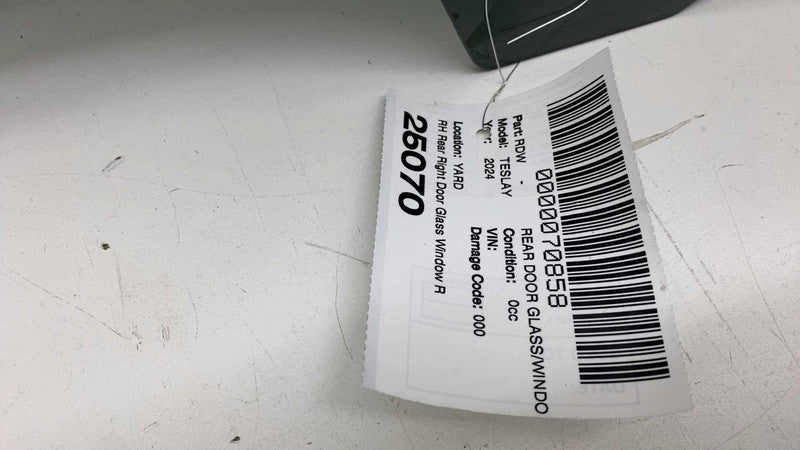 E9 43R-014553 ⭕ 2020-2024 Tesla Model Y MY Rear Passenger Side Door Window Glass Right RH Assy