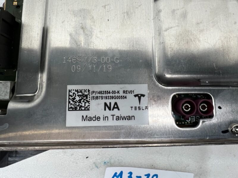 146255400K ⭕ 17-23 Model 3 Auto Pilot Assist Controller Self Drive Computer 1462554-00-K