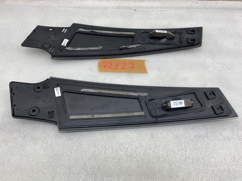 108389900C ⭕ 16-20 Model S PAIR Left & Right B-Pillar Glass Applique w/ Camera 1083899-00-C