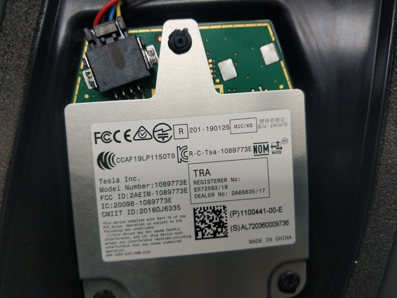 ⭕17-23 Model 3 Right B-Pillar Applique Glass Trim Molding w/ Camera 11