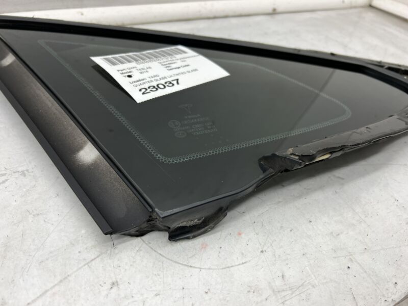 Does not apply 2012-2015 Tesla Model S MS Rear Driver Side Quarter Fixed Glass Left LH Assembly