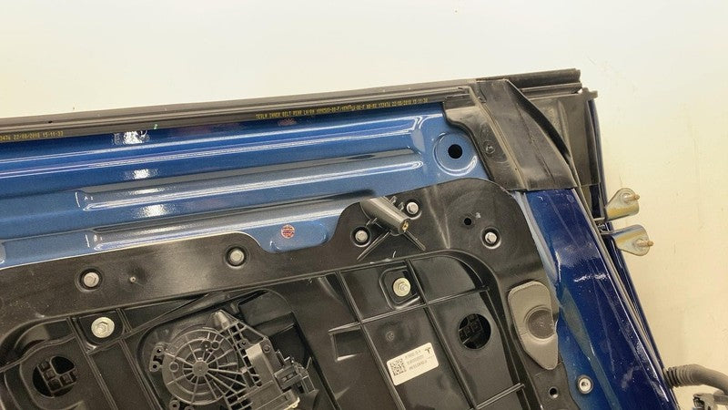 ⭕ 2017-2020 Tesla Model 3 M3 Rear Driver Side Door Shell Panel Left LH Blue PPSB