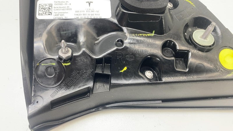 150208900B ⭕ 2020-2024 Model Y Rear Right Inner Taillight LED Tail Lamp 4-Pin 1502089-00-B