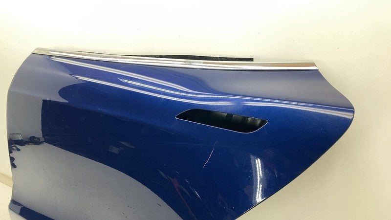 2012-2015 Tesla Model S MS Rear Driver Side Door Shell Panel Left LH Blue - PPSB