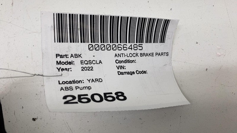 ⭕2022 Mercedes-Benz EQS 450+ Anti Lock Brake ABS Pump Control Module A