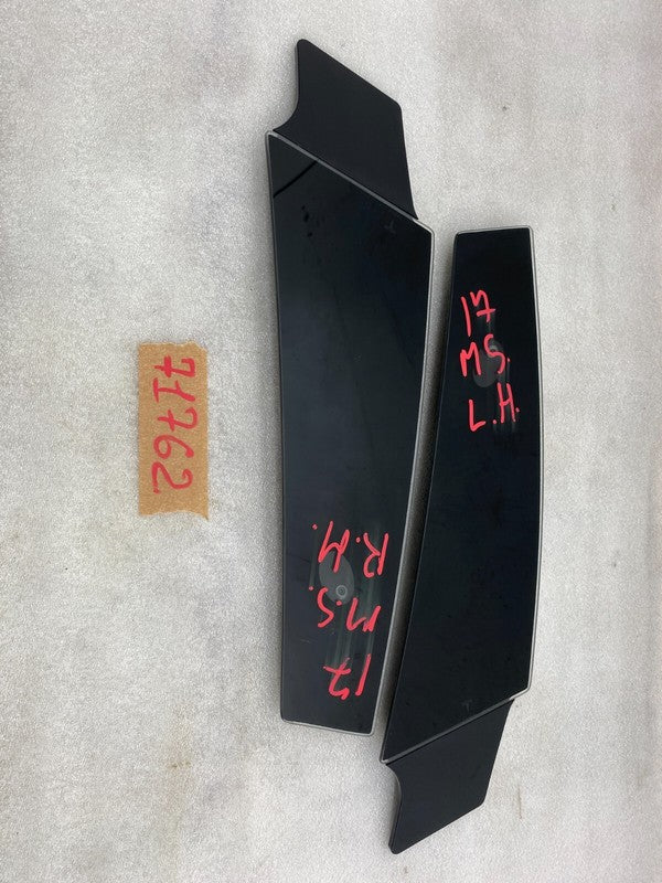 108389900B ⭕ 16-20 Tesla Model S Left & Right B-Pillar Glass Applique & Camera 1092307-00-B
