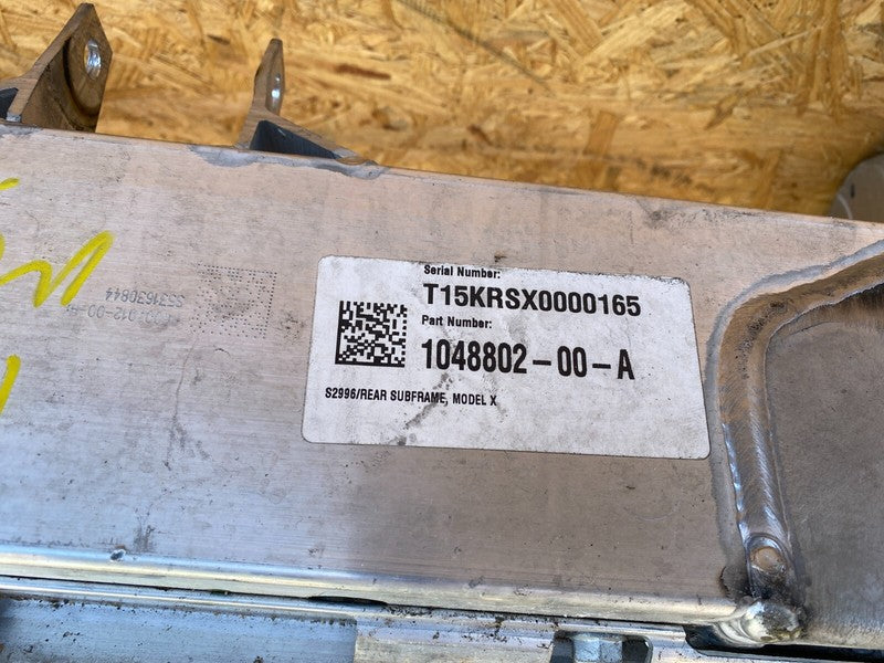 104880200A ⭕ 2016-2020 Tesla Model X Rear Subframe Cradle Crossmember Carrier 1048802-00-A