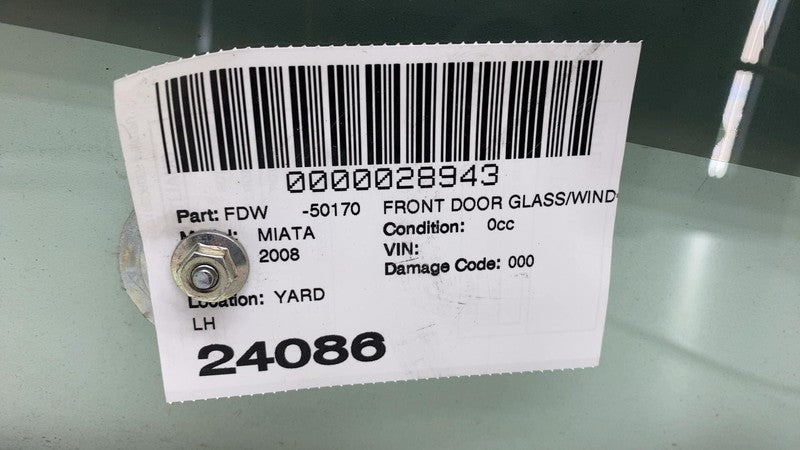 ⭕2006-2015 Mazda MX-5 Miata Front Driver Side Door Glass Window Assembly Left LH