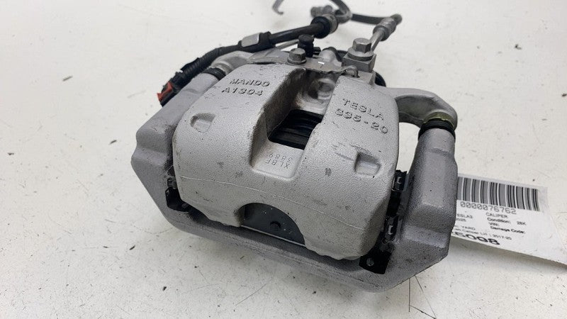 ⭕ 17-25 Tesla Model 3 M3 Rear Left Caliper w/ Brake Hose Line BASE 104