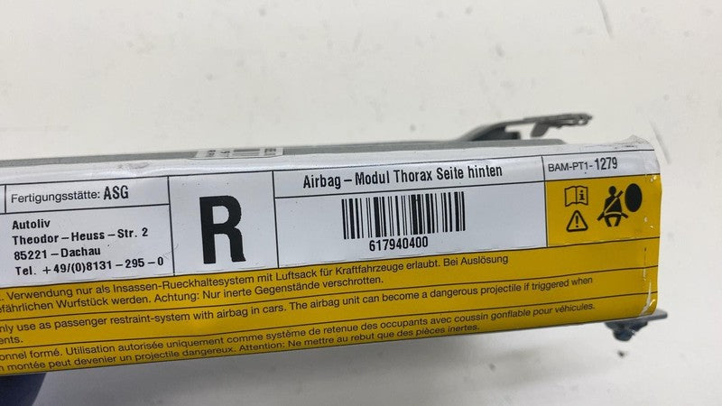 ⭕ 13-19 Mercedes-Benz B-Class W246 Rear Passenger Side Airbag Right A2