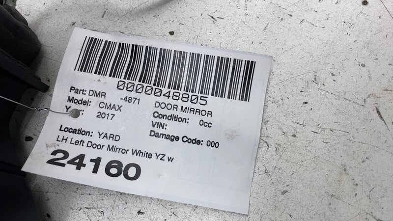 DM51-7683-BE54WF 2015-2018 Ford C-Max Front Driver Exterior Rear View Door Mirror Left White - YZ