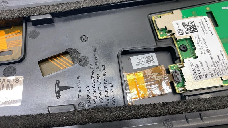 ⭕2024 2025 Tesla Model 3 Right B-Pillar Applique Glass Trim Molding 17