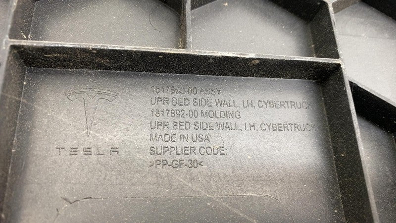 2024 Tesla Cybertruck Rear Driver Side Upper Truck Bed Side Wall Panel