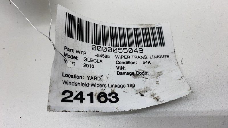 A1668202740 12-19 Mercedes-Benz GLE350 Front Windshield Wiper Transmission Linkage & Motor