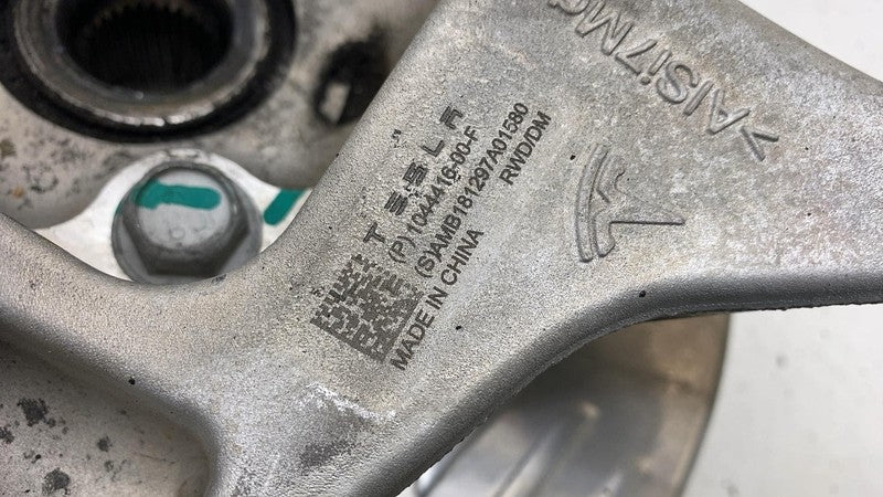 ⭕ 17-23 Model 3 Rear Right Spindle Knuckle Dust Shield + Wheel Hub 104