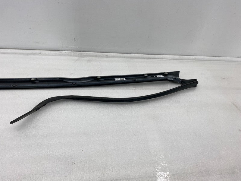 101221500G ⭕12-23 Model S Left Rocker Panel Scuff Plate Molding w/ Rubber Seal 1012215-00-G