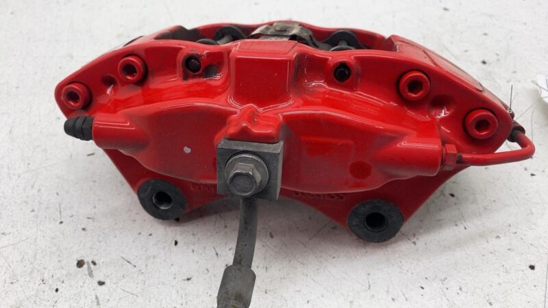 1042642-01-A 2012-2020 Tesla Model S Rear Passenger Side Caliper Red w/ Brake Hose Line Right