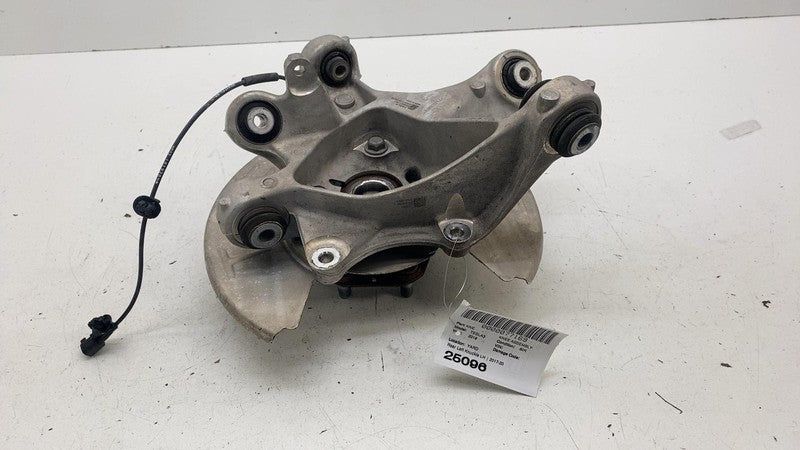 104441100F ⭕ 2017-2023 Tesla Model 3 Rear Left Spindle Knuckle w/ Hub & Shield 1044411-00-F