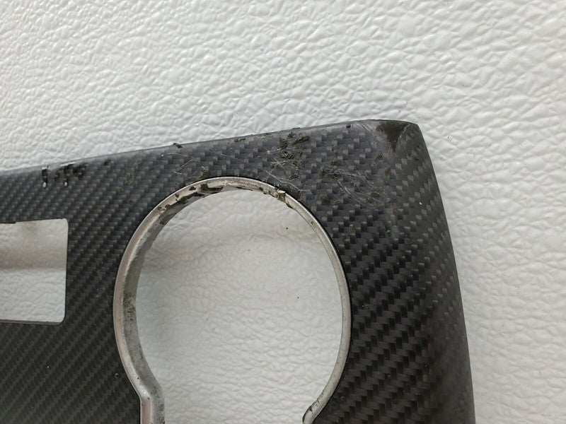 ⭕16-20 Model X MX Center Console Cup Holder Bezel Trim Carbon Fiber 10
