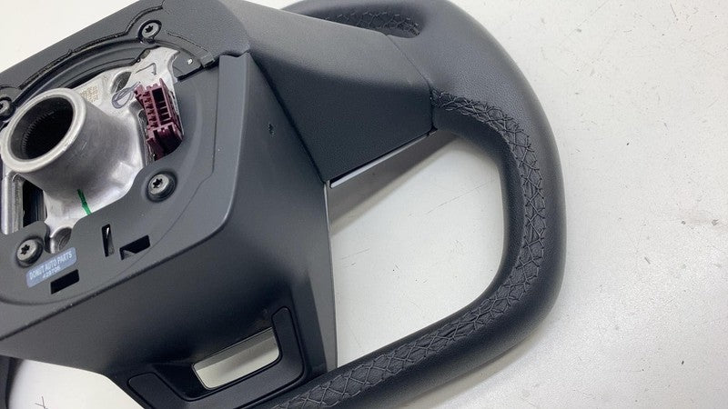169255100D ⭕ 24-25 Tesla Cybertruck Front Driver Steering Wheel Square Black 1692551-00-D