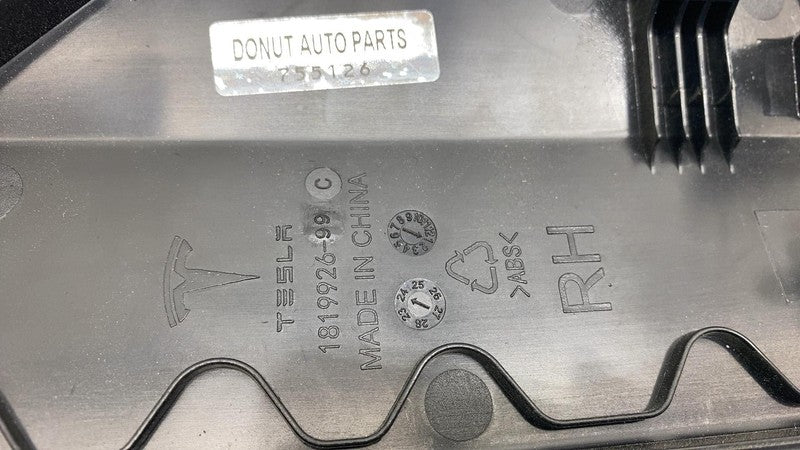 2024 Tesla Cybertruck Rear Passenger 2nd Row Seat Shoulder Panel Cover