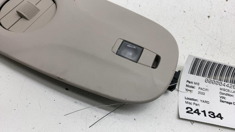 55057421AC 17-24 Chrysler Pacifica Rear 3rd Row Roof Air Vent Trim w/ Dome Light 55057421AC