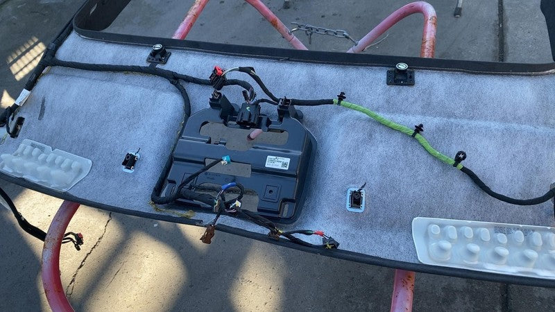 2022-2024 Rivian R1S Roof Headliner Microfiber Suede w/ Panoramic Sunroof Black