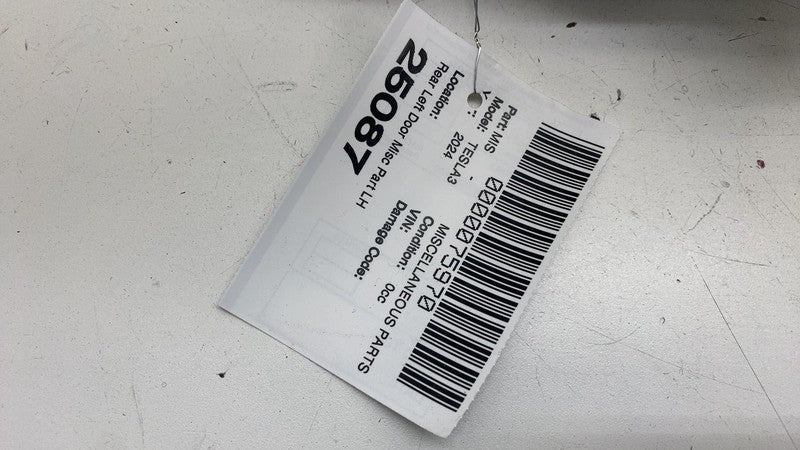190814200A ⭕ 24-25 Tesla Model 3 Rear Left Door Window Glass Regulator & Motor 1908142-00-A
