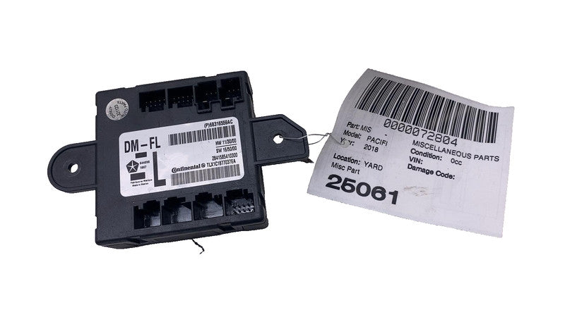 68316559AC ⭕ 2017-2019 Chrysler Pacifica Front Driver Left Door Control Module 68316559AC