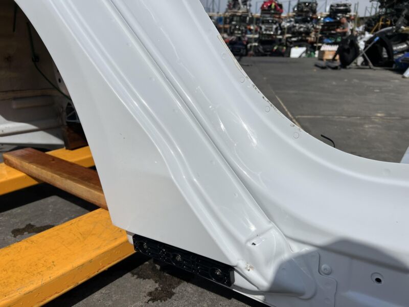 2012-2016 Tesla Model S Rear Quarter Panel Structural Cutout Right RH White PBCW