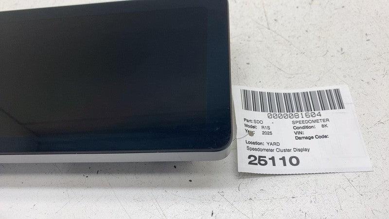 PT00949509B ⭕ 22-25 Rivian R1S Dash Speedometer Gauge Cluster Display Screen PT00949509-B
