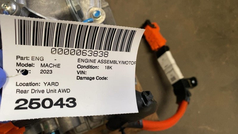 LJ98 7B012 AG ⭕ 2021-2024 Ford Mustang Mach-E Rear Drive Unit Motor AWD 18K Miles LJ987B012AG