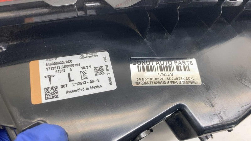 171251300E ⭕ 24-25 Model 3 Rear Left Lower Bumper Taillight LED Lamp Reflector 1712513-00-E