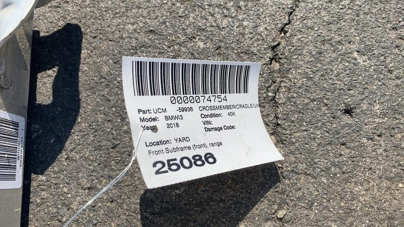 194772-10 ⭕ 14-20 BMW i3 I01 Front Suspension Subframe Engine Crossmember Cradle 6852483