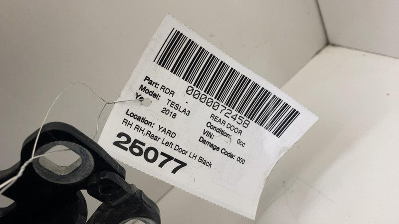 1096623-06-F ⭕ 2017-2020 Tesla Model 3 Rear Driver Side Door Shell Panel Left LH Black PBSB