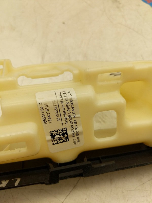 ⭕ 16-20 Tesla Model X Rear Falcon Door Upper Outer Mid Trim Right 1055