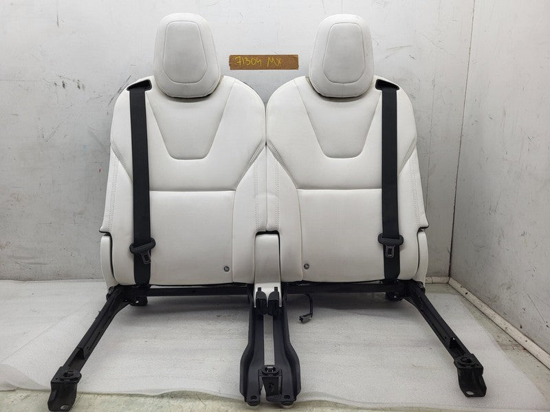 1090424-00-B ⭕ 2016-2020 Tesla Model X Rear 3rd Row Seat Upper Left & Right Cushion White OEM